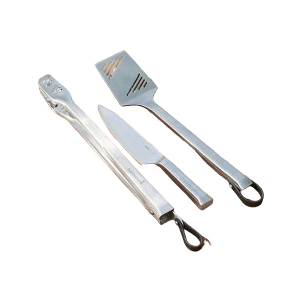 Barbecook Premium BBQ Gereedschapsset - RVS Spatel, Tang & Chefmes 45.7cm