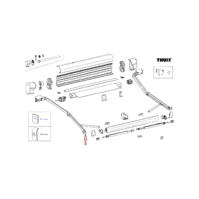 Thule Lh+Rh Stop Spring Arm 8000/9200