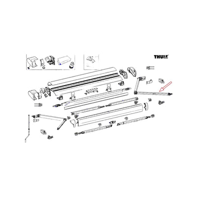 Thule RH spring arm 6300 3,00/5,00m