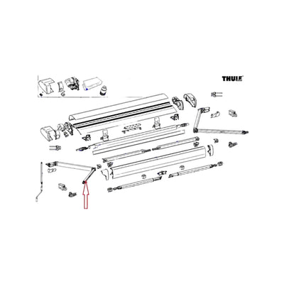 Thule RH spring arm 6300 3,00/5,00m