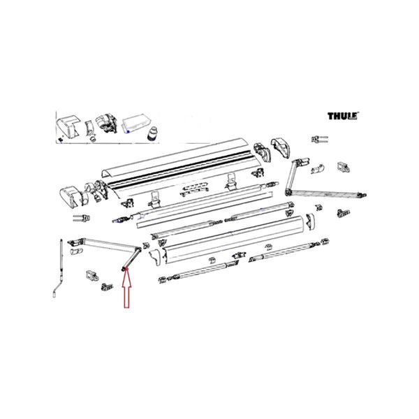 Thule RH spring arm 6300 3,00/5,00m