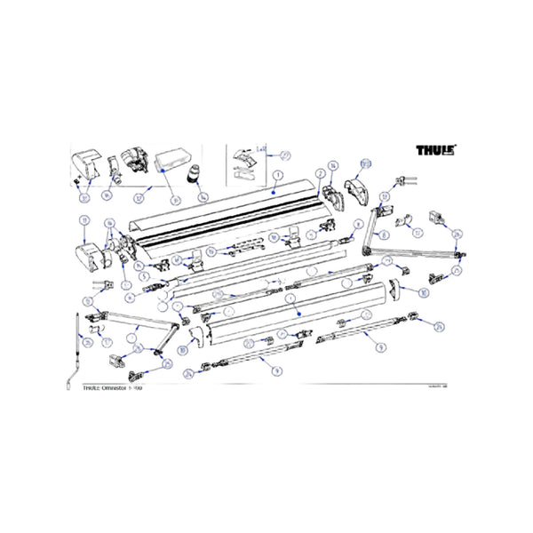 Thule RH spring arm 6300 3,00/5,00m