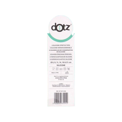 Dotz Set Van 6 Silicone Vershouddeksels Transparant