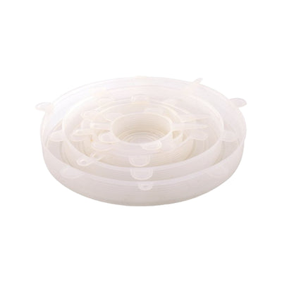 Dotz Set Van 6 Silicone Vershouddeksels Transparant