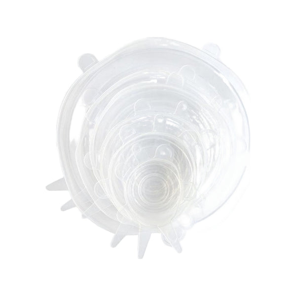 Dotz Set Van 6 Silicone Vershouddeksels Transparant