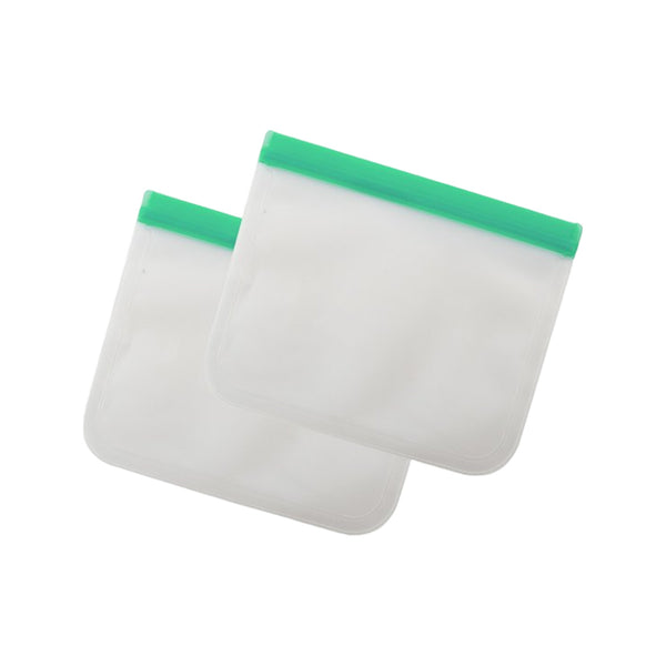 Dotz Set Van 2 Herbruikbare Ziplock Zakken Uit Peva Blauw 1.3L