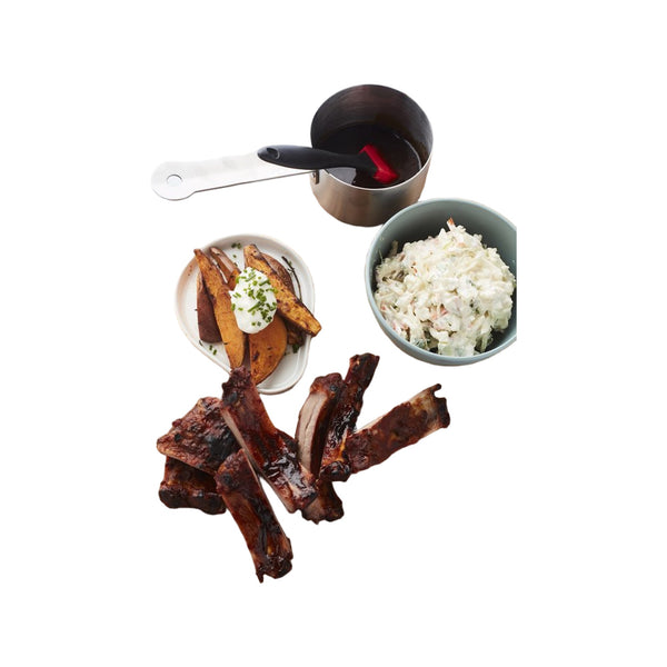 Barbecook sauspan uit rvs met borstel