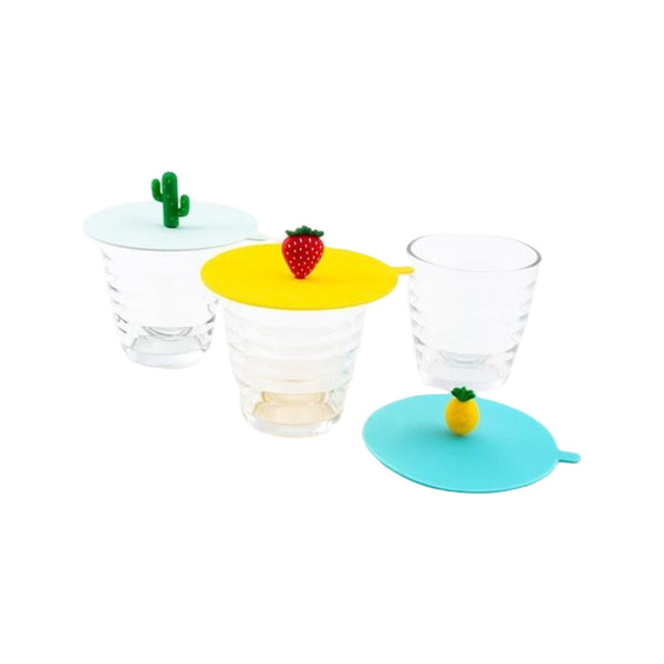 Dotz Deksel Uit Silicone Cactus, Ananas Of Aardbei Ø 11Cm H 3Cm