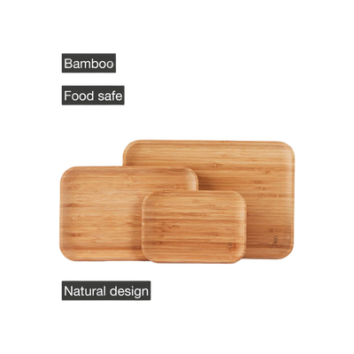 Point-Virgule dienblad uit bamboe groot 35x24x1.9cm