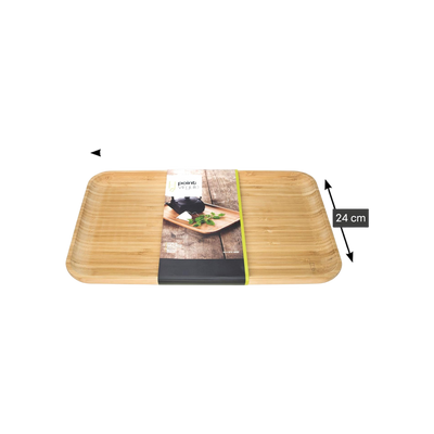 Point-Virgule dienblad uit bamboe groot 35x24x1.9cm