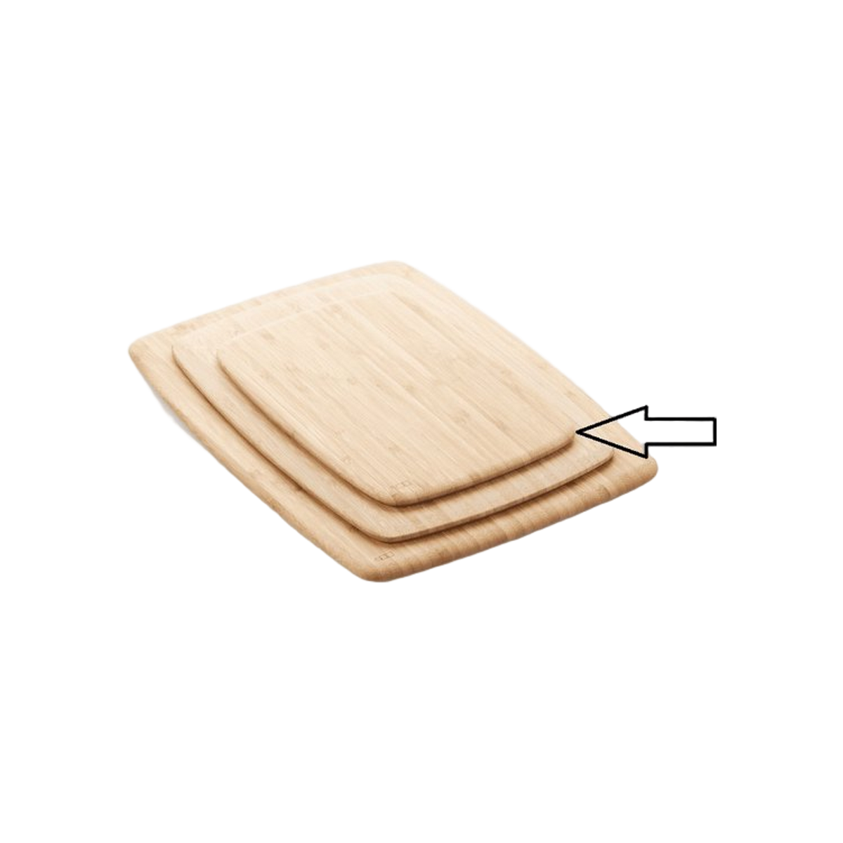 Point-Virgule snijplank uit bamboe 28x20x0.8cm