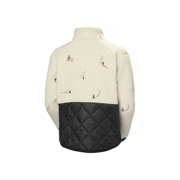 Helly Hansen W Bliss Hybrid Jacket — Cream Skiers Embroidery