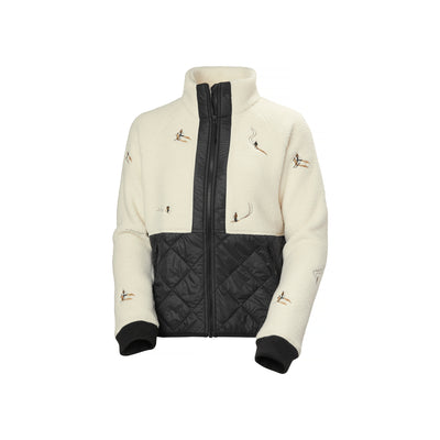 Helly Hansen W Bliss Hybrid Jacket — Cream Skiers Embroidery