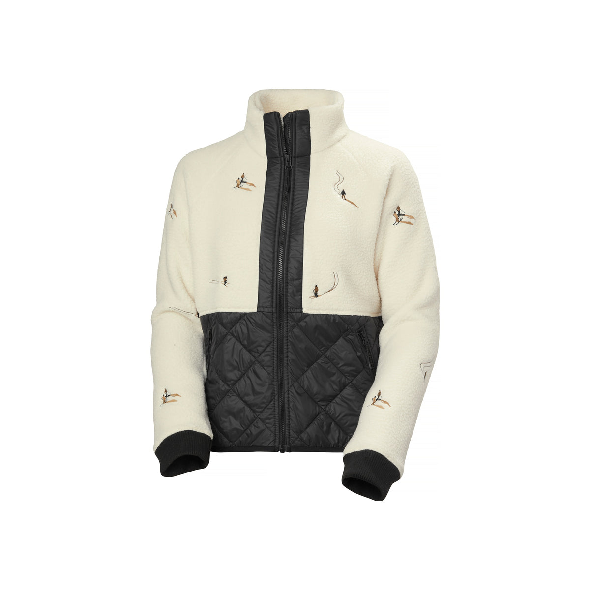 Helly Hansen W Bliss Hybrid Jacket — Cream Skiers Embroidery