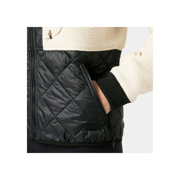Helly Hansen W Bliss Hybrid Jacket — Cream Skiers Embroidery