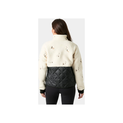 Helly Hansen W Bliss Hybrid Jacket — Cream Skiers Embroidery