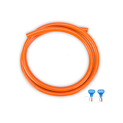 Gimeg HD gasslang pvc met 2 slangklemmen 1 m