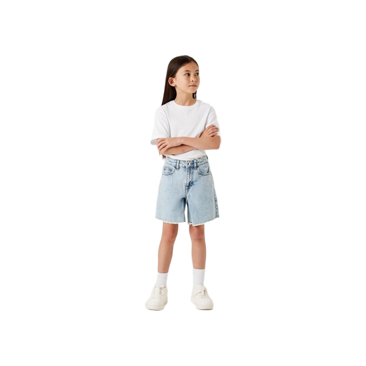 Name-it Nkfbella Hw Wide Dnm Shorts