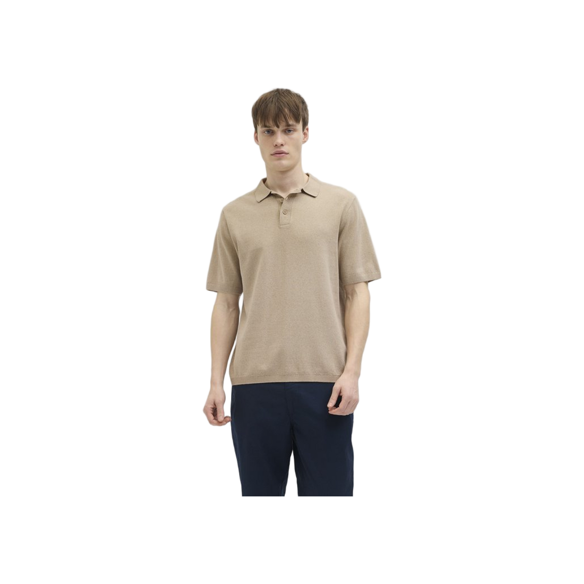 JJ Rebel Jrebcallum Knit Polo Ss Sn