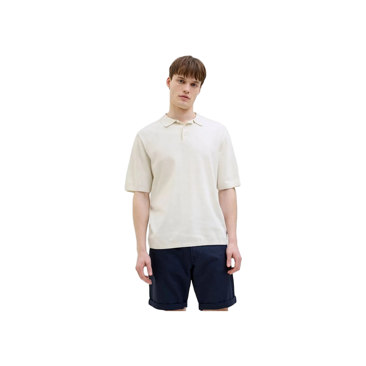 JJ Rebel Jrebcallum Knit Polo Ss Sn