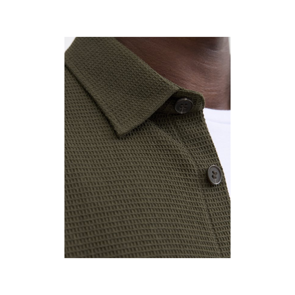 Jrebpine Waffle Overshirt