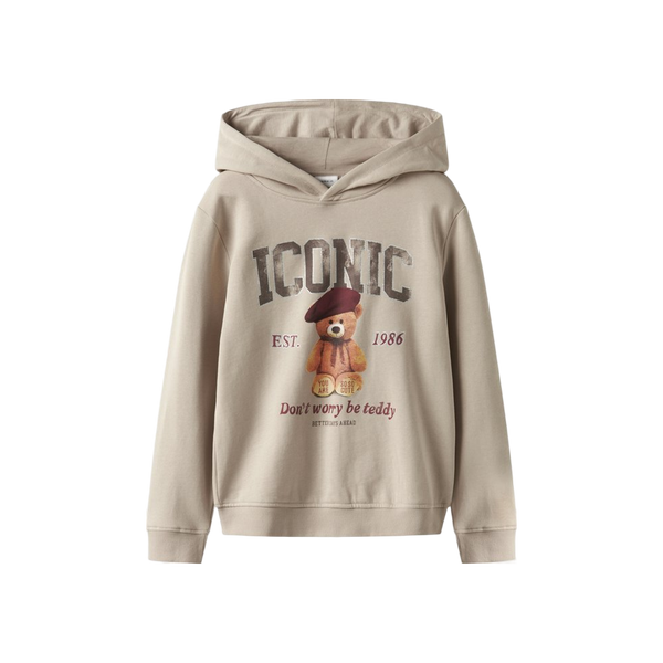 Name-it Nkfrycca Ls Nreg Sweat Wh Bru Box