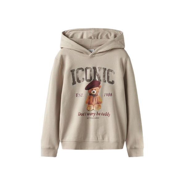 Name-it Nkfrycca Ls Nreg Sweat Wh Bru Box