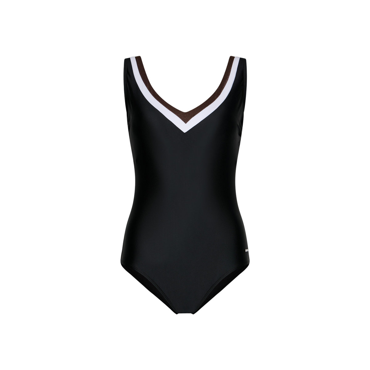 Pastunette V-neck swimsuit — Black