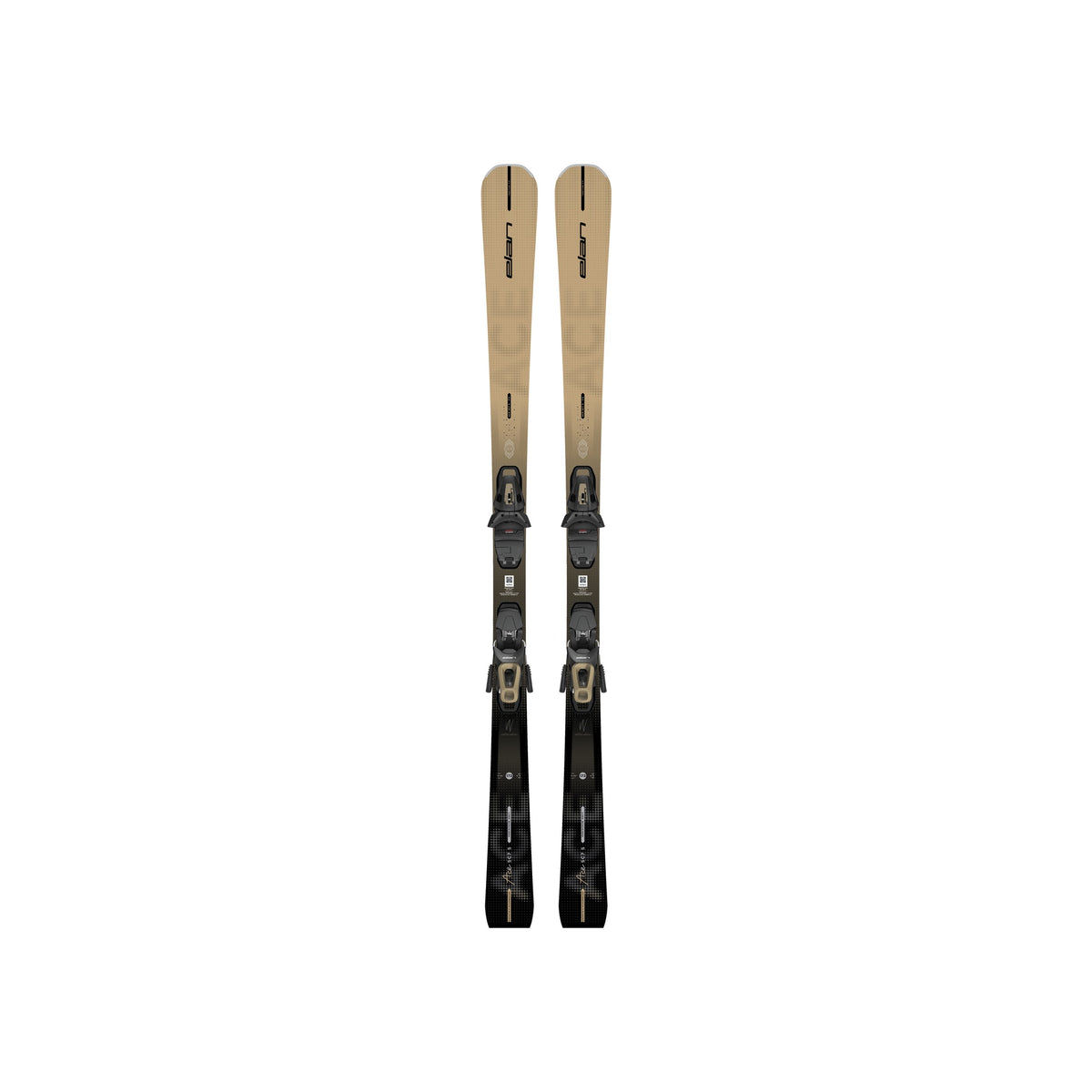 Rossignol Experience 88 Ti all-mountain ski's met binding, zwart-gouden design, dames en heren