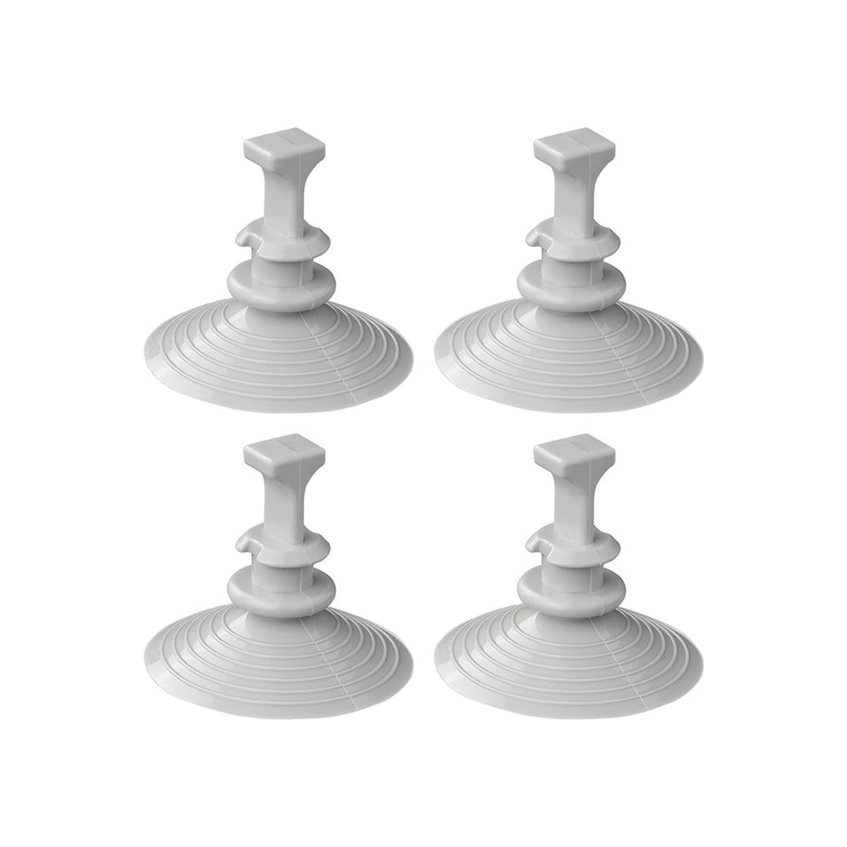 Zuignapbevestiging voor raamisolatieset - set van 4 stuks