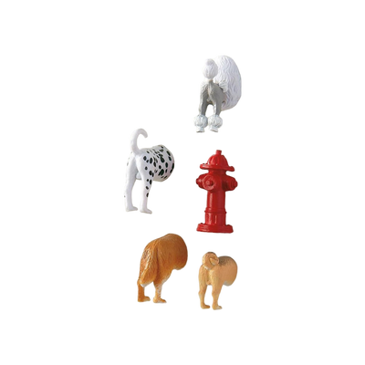 Kikkerland Dog Butt Magnets 6 Per Set