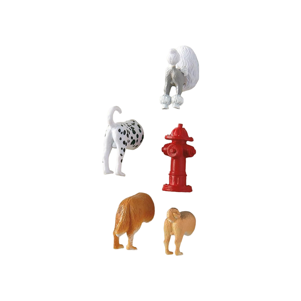 Kikkerland Dog Butt Magnets 6 Per Set
