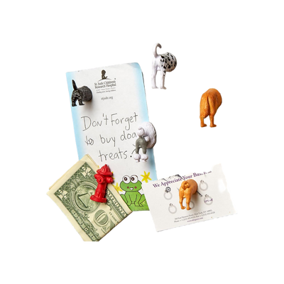 Kikkerland Dog Butt Magnets 6 Per Set
