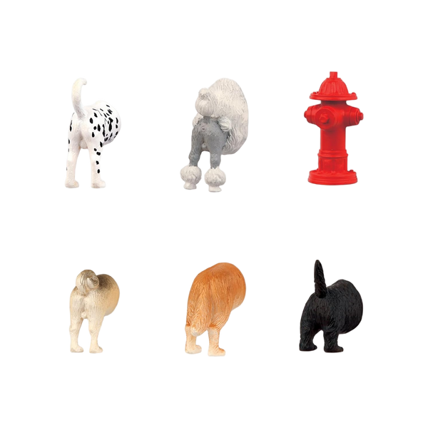 Kikkerland Dog Butt Magnets 6 Per Set