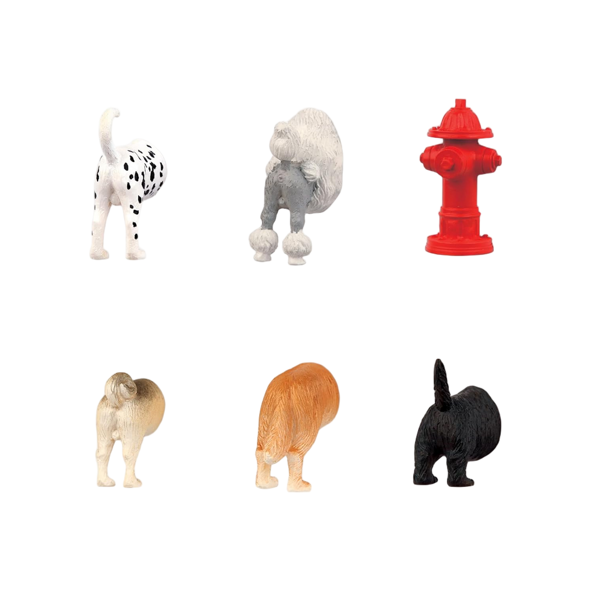 Kikkerland Dog Butt Magnets 6 Per Set