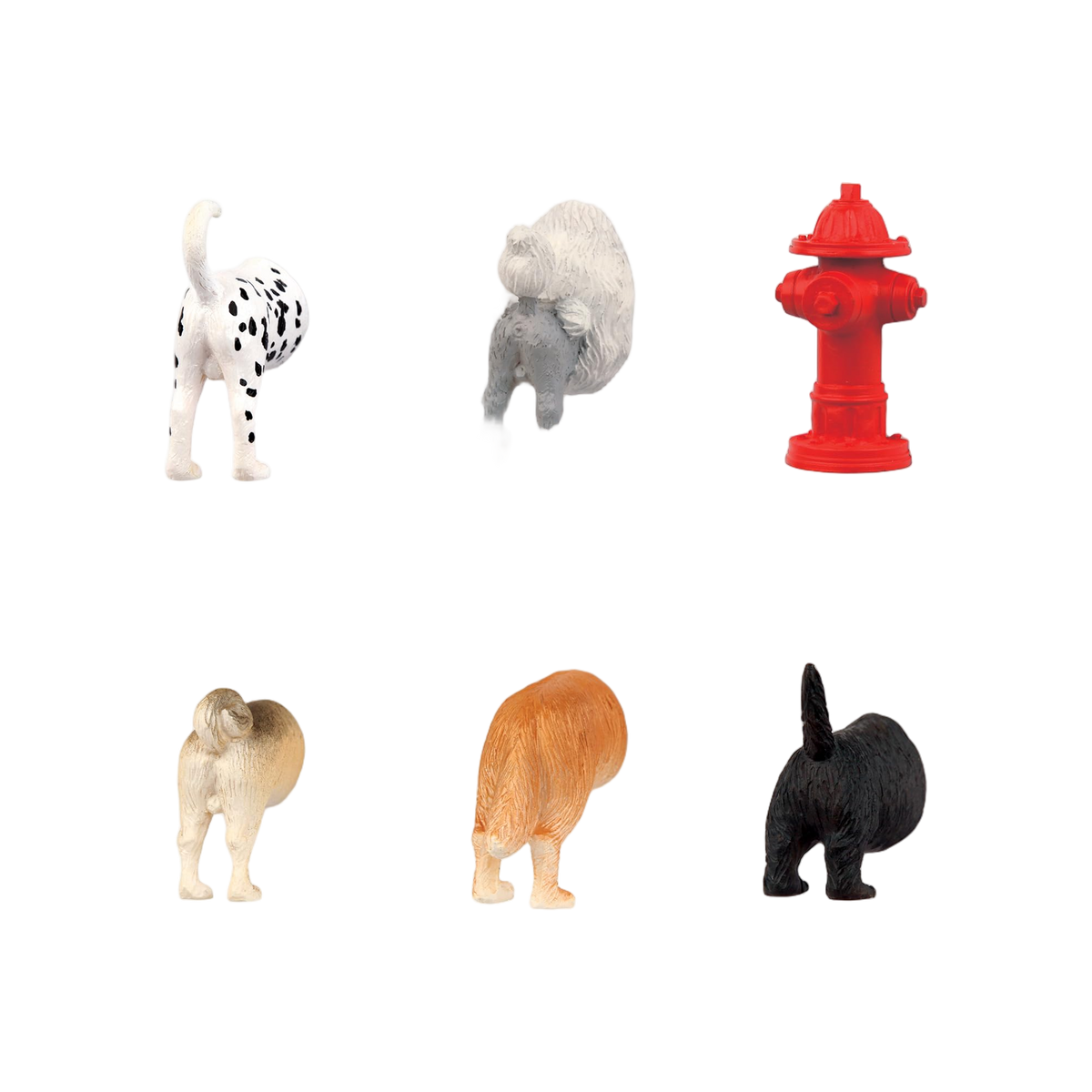 Kikkerland Dog Butt Magnets 6 Per Set
