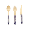 Kikkerland Wood Cutlery Tribal
