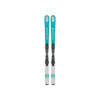 Rossignol ski's met bindingen - turquoise all-mountain ski's met zwarte veiligheidsbindingen voor dames