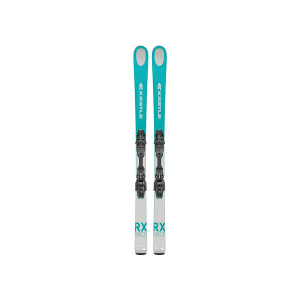 Rossignol ski's met bindingen - turquoise all-mountain ski's met zwarte veiligheidsbindingen voor dames