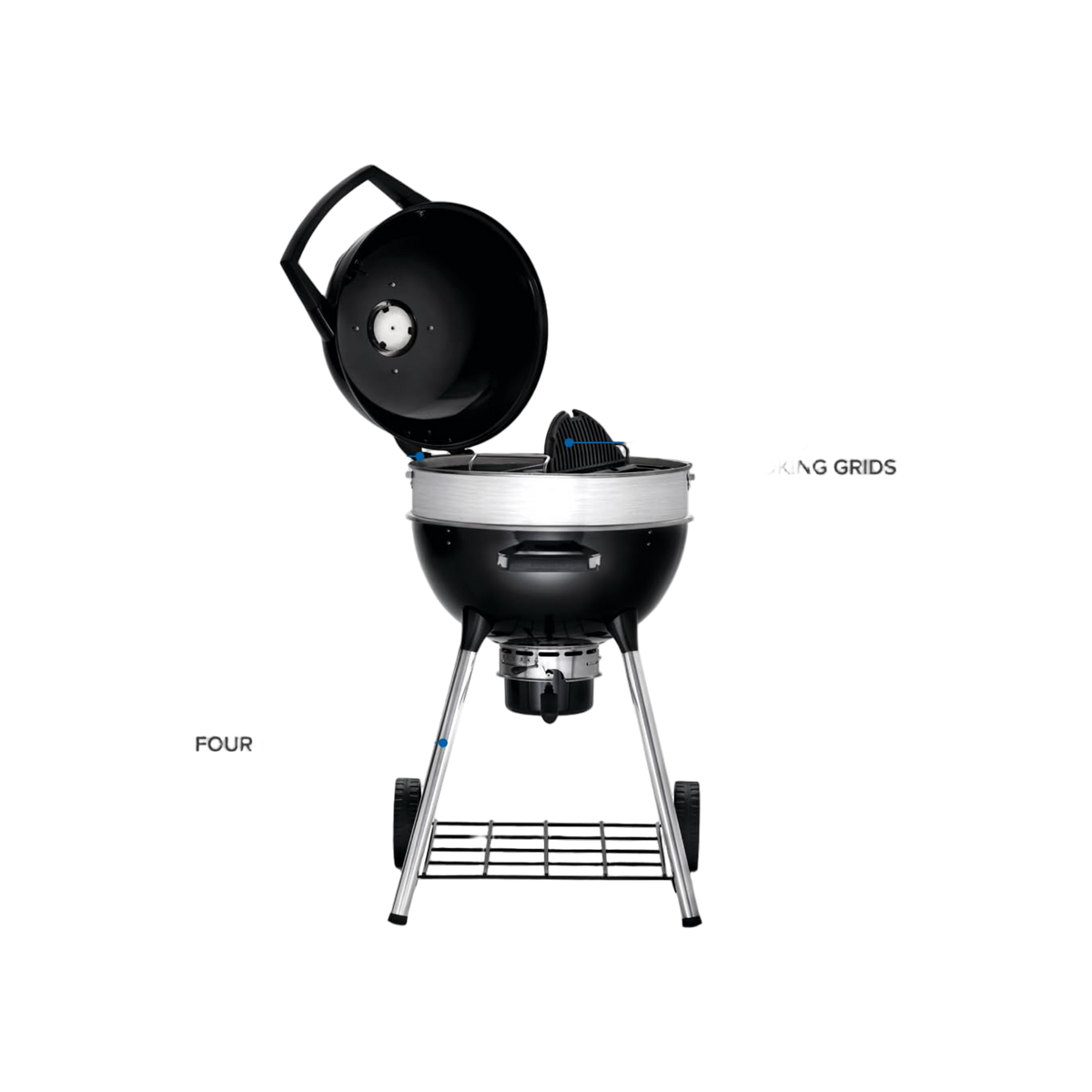 Napoleon PRO houtskool kettle barbecue, Ø57cm