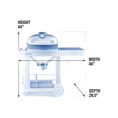 Napoleon PRO-CART Houtskool Kettle BBQ Ø57cm