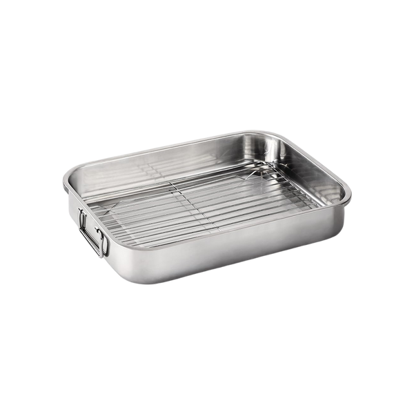 Napoleon Edelstahl-Bratpfanne mit Rost für Freestyle™, Rogue® und 300/500/700-Serien