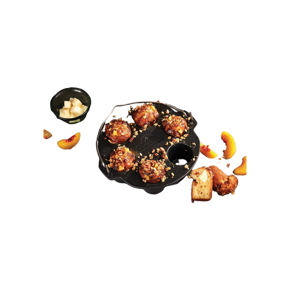 Napoleon Gietijzeren Muffinvorm Ø 24cm voor BBQ