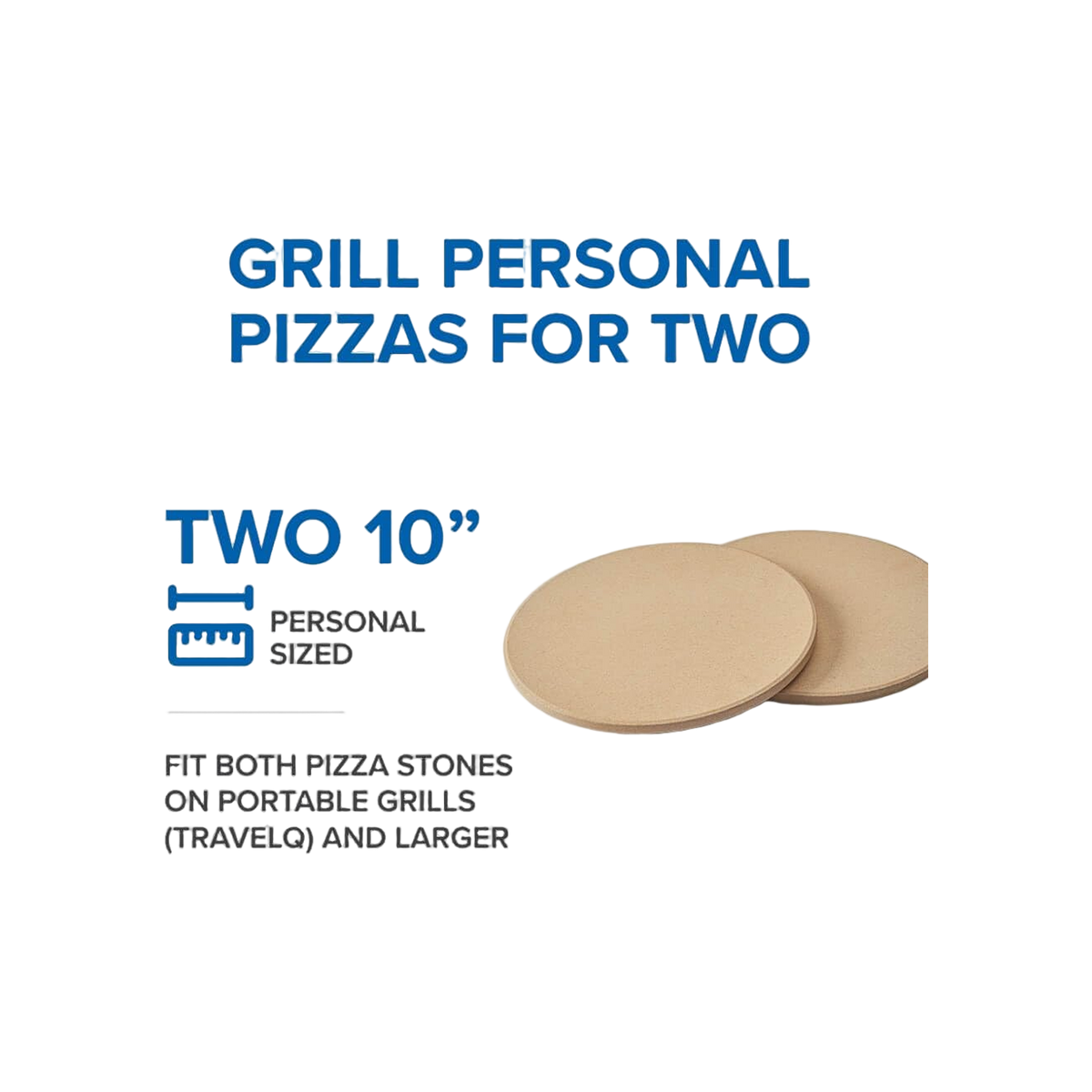 Napoleon Pizza stenen voor TravelQ Ø 25 cm (2 stuks)