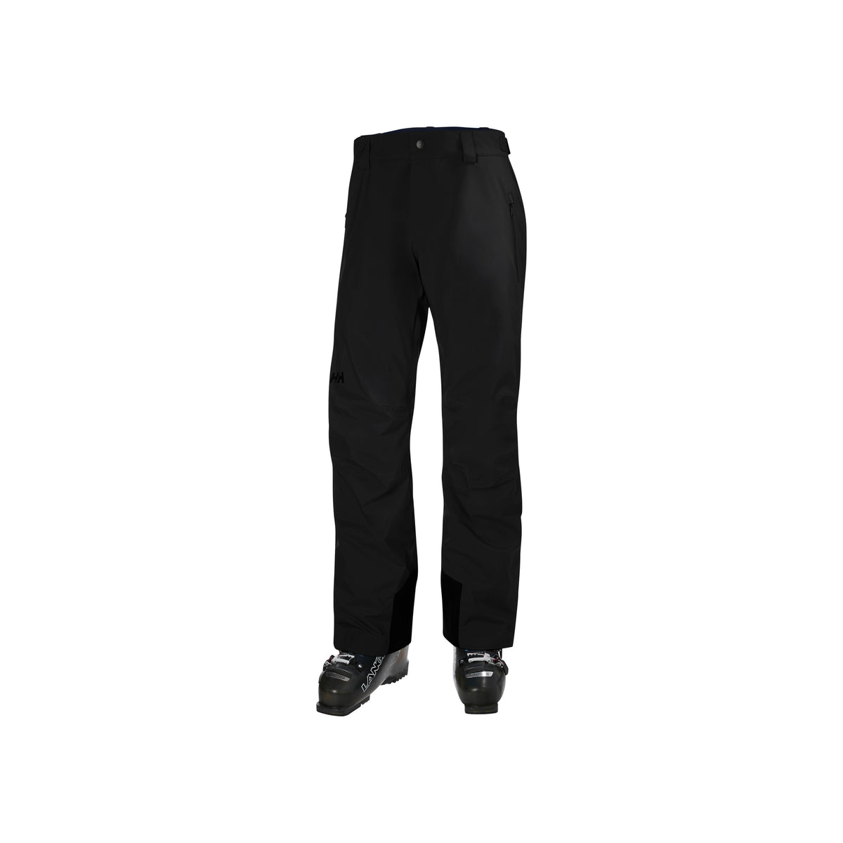Zwarte skibroek voor heren, waterdichte snowboardbroek met rechte pijpen