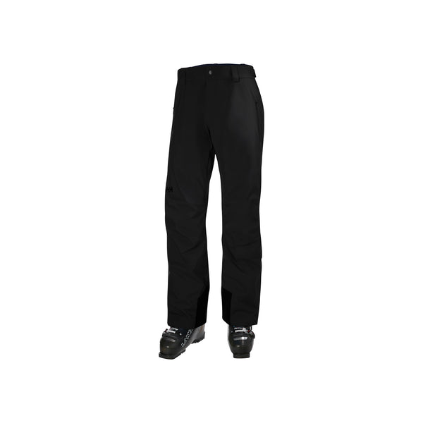 Zwarte skibroek voor heren, waterdichte snowboardbroek met rechte pijpen