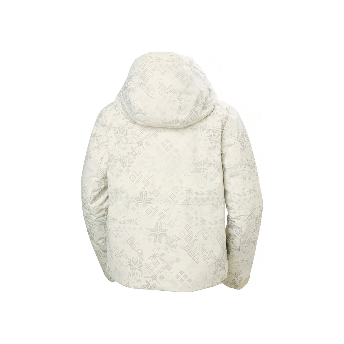 Helly Hansen W Nora Short Puffy Jacket — Cream New Nordic AOP