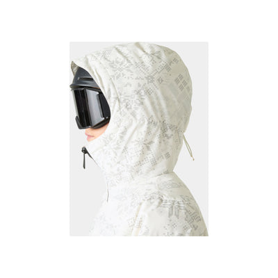 Helly Hansen W Nora Short Puffy Jacket — Cream New Nordic AOP