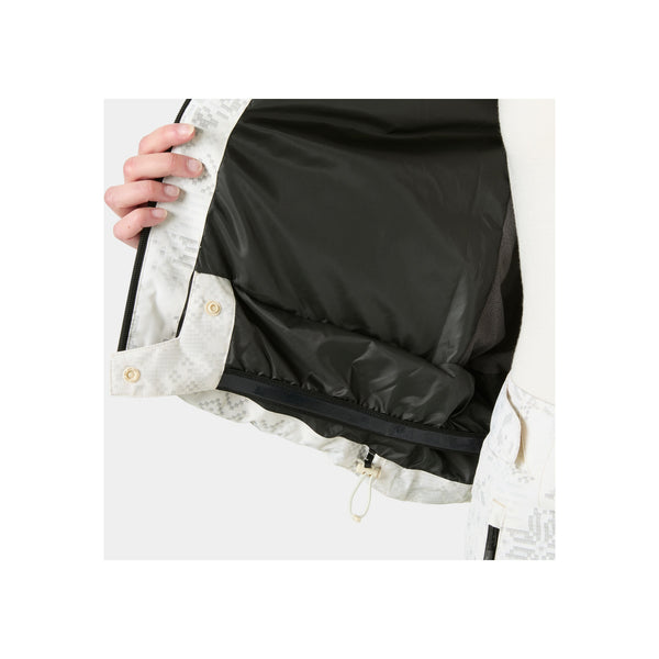Helly Hansen W Nora Short Puffy Jacket — Cream New Nordic AOP