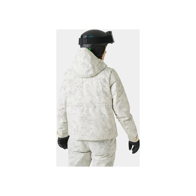 Helly Hansen W Nora Short Puffy Jacket — Cream New Nordic AOP